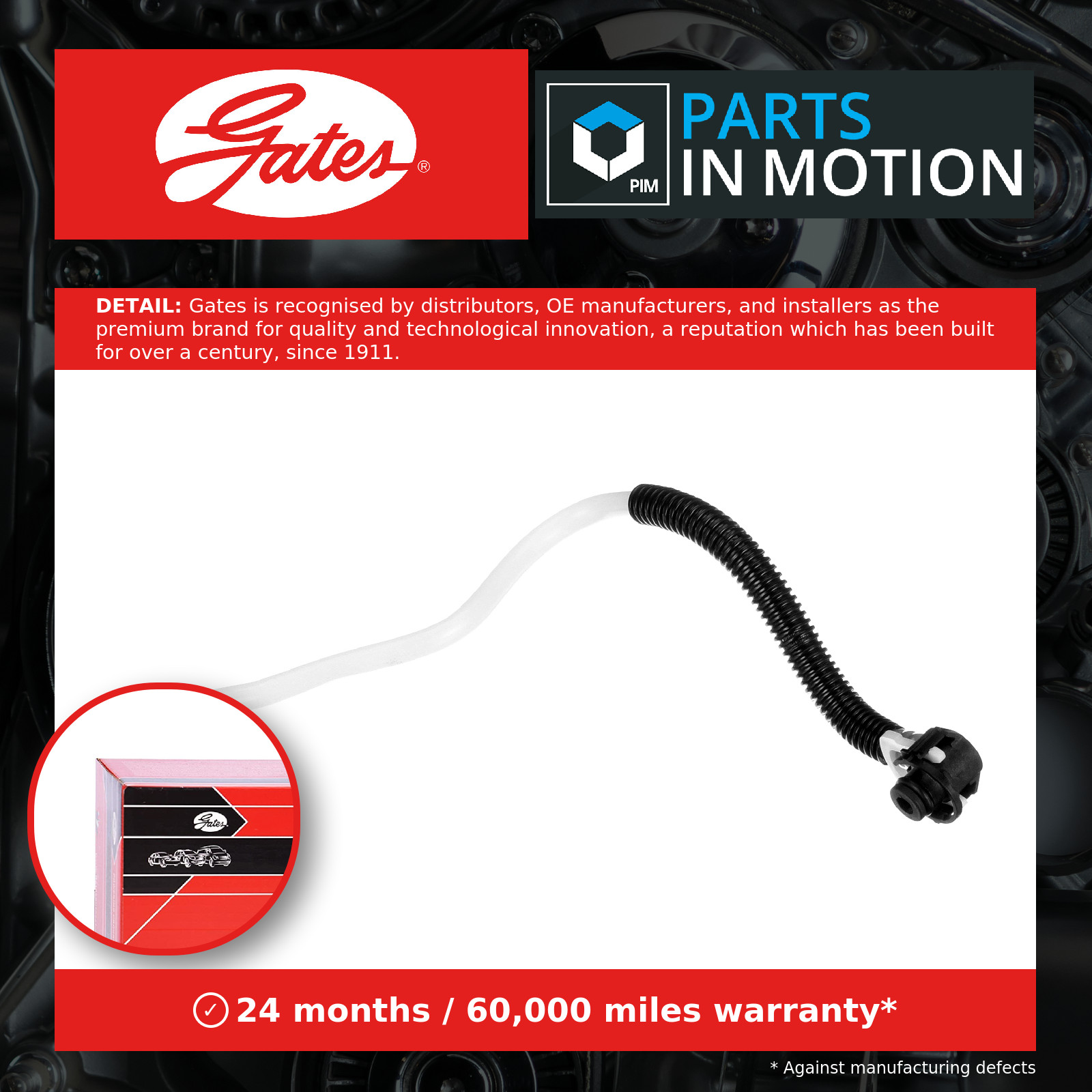 Flexible fuel line Plastic MFL1232 GATES for MERCEDES-BENZ E-CLASS C-CLASS - Image 8
