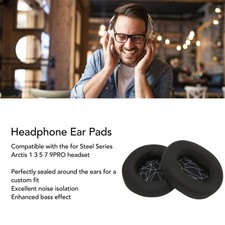 Headphone Ear Pads Noise Isolation Breathable Mesh Sponge Replacement Ear