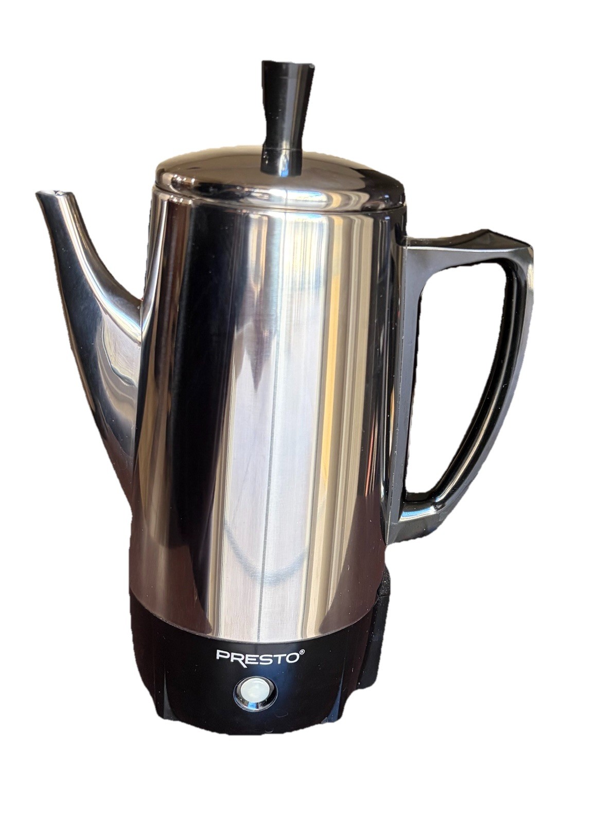 Presto 0282202 6 Cup Electric Percolator Stainless Steel with ready signal light