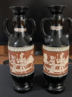 2 Vintage Jim Beam Cleopatra and Mark Antony bourbon whiskey decanter 1962