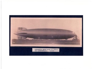 1936 Dirigable Hindenburg at NAS Lakehurst 8.5x11 Laser Print #2