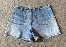 VTG 90s Levi's Flat Pockets Denim Jean Shorts - Size 10 / 31 in - Made in USA