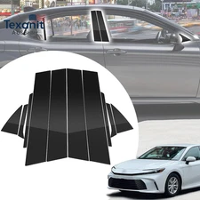 10Pcs Glossy Black Exterior Door Window Pillar Posts Molding Cover Panel Trim St