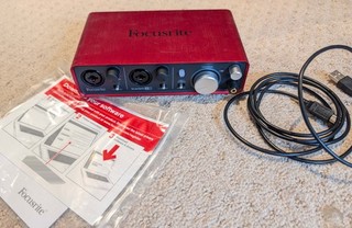 Focusrite Scarlett 2i2 1st Gen USB Audio Recording Interface w/ Box
