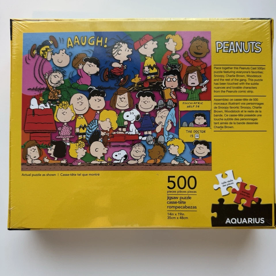 Peanuts 500 Piece Jigsaw Puzzle • Charlie Brown • New • Sealed - Image 2 of 2