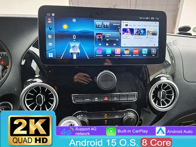 12.3'' Carplay Android 15 Autoradio 4+64GB Für Mercedes Benz Vito W447 2015-2023