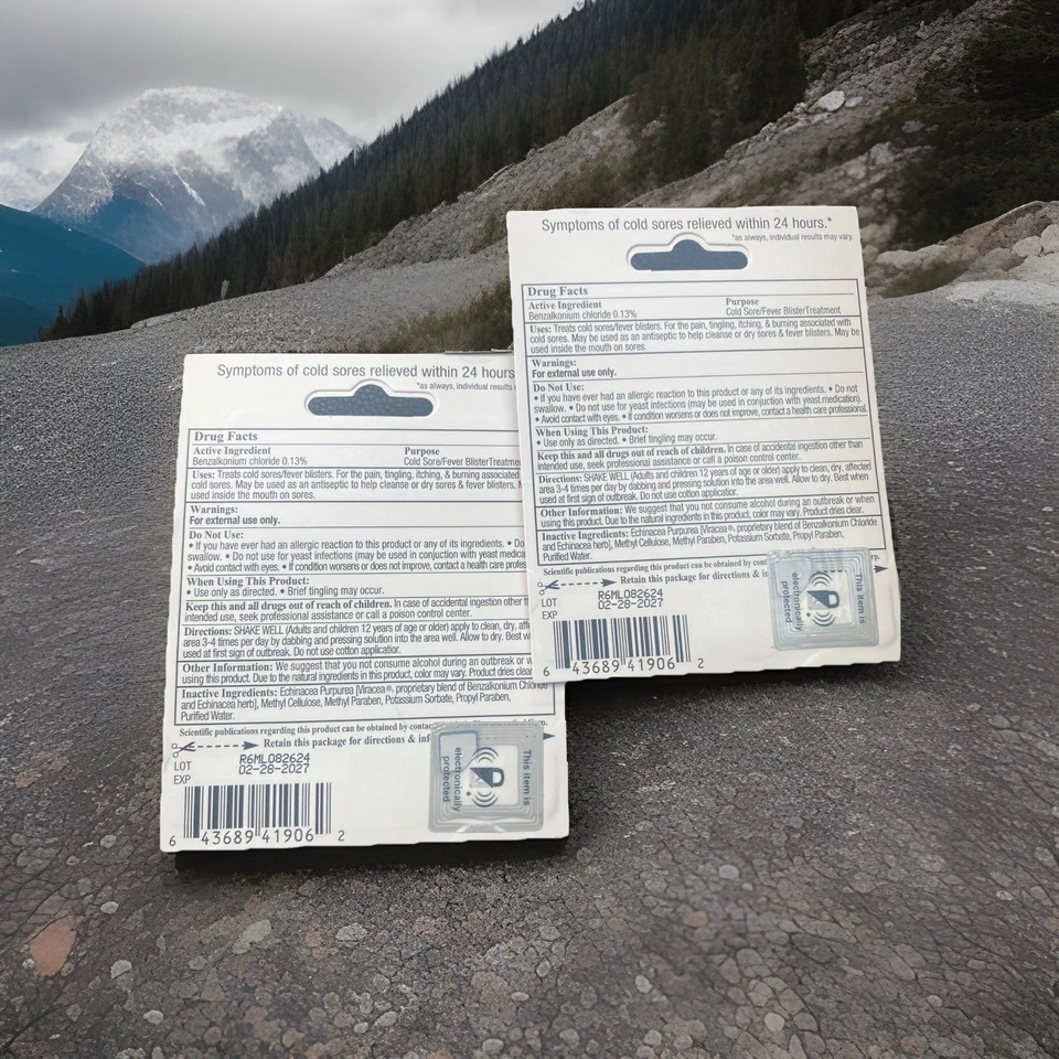 Tratamiento del herpes labial Releev 0,2 fl oz alivio calmante del dolor para ampollas❗️LOTE DE 2 Foto 2 de 2