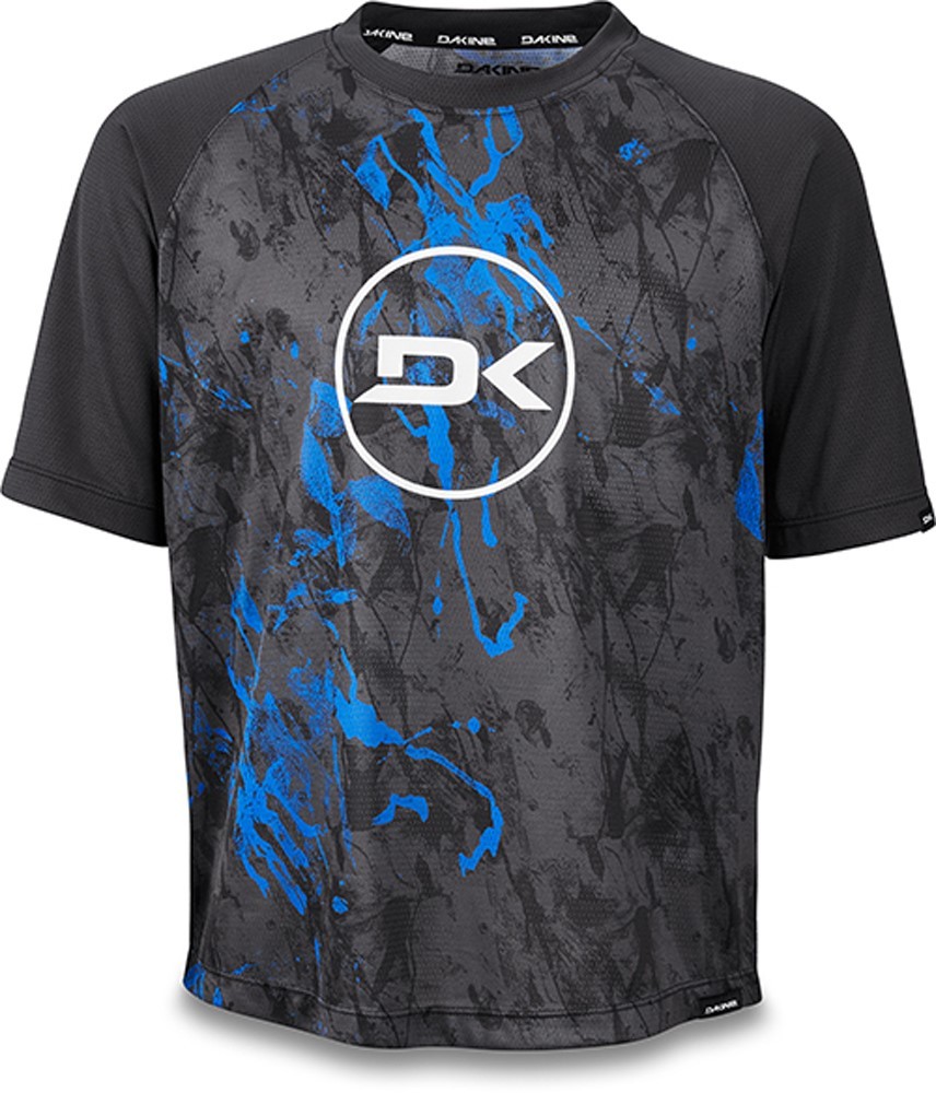 Велосипедная трикотажная рубашка Dakine Prodigy с коротким рукавом Детский молодежный размер 8 Голубой Каракуль 4790₽