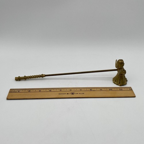 Vintage Angel Brass Candle Snuffer Long Brass Handle - Picture 13 of 13