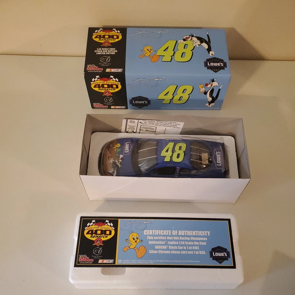 Jimmie Johnson #48 Lowe's Looney Tunes Rematch Tweety Bird 2002 Chevrolet MC - Image 2 of 4