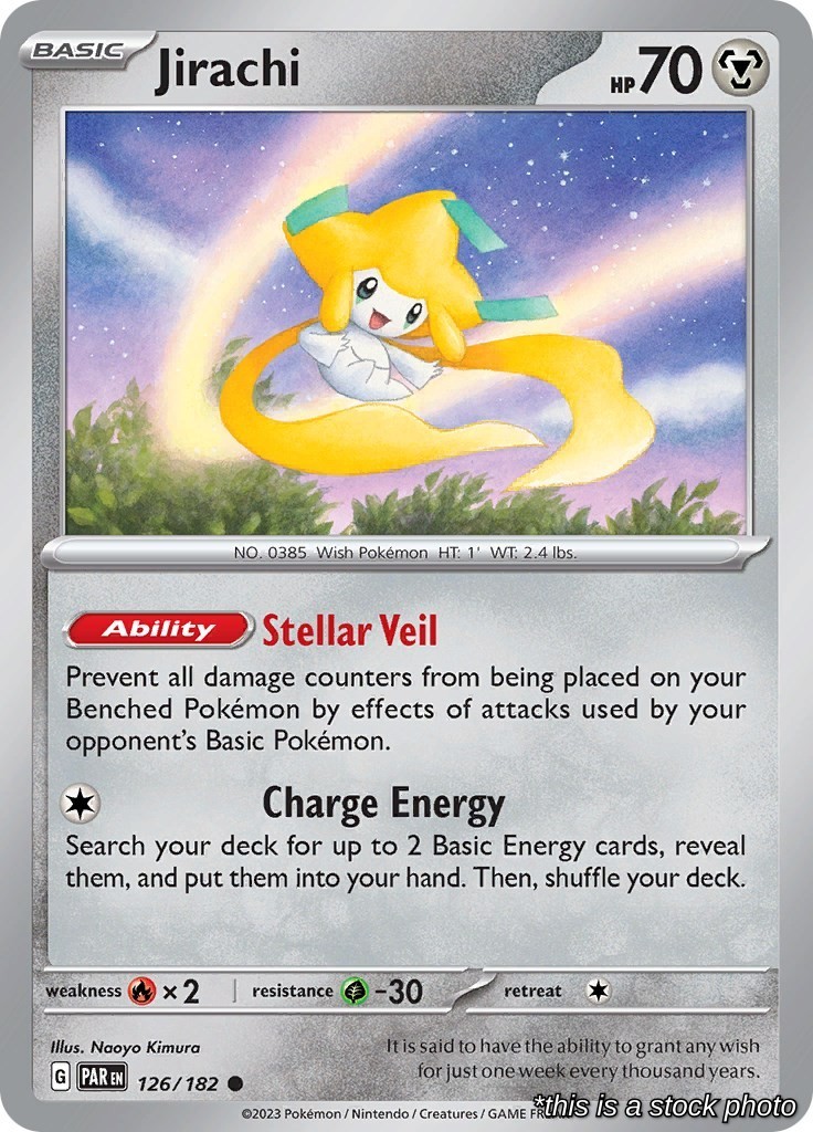 Jirachi 126/182 PAR Pokemon NM