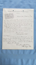 1891 Georgetown Colo. Colorado Central Mining Co. Letterhead-Foster To G. Teal