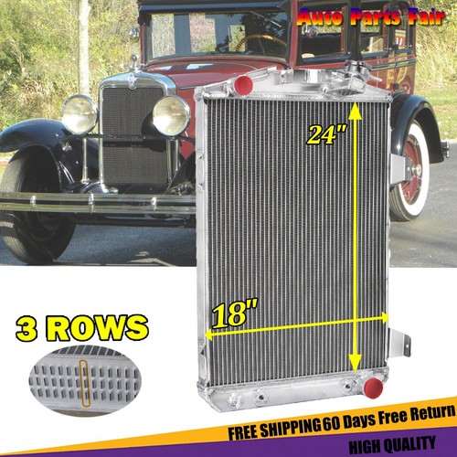 3 Core Aluminum Radiator Cooler For 1930 Chevrolet Car Chevy V8 ...