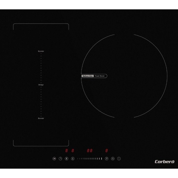 Placa de inducción Corbero CCIG373FLEX con 3 zonas de cocción