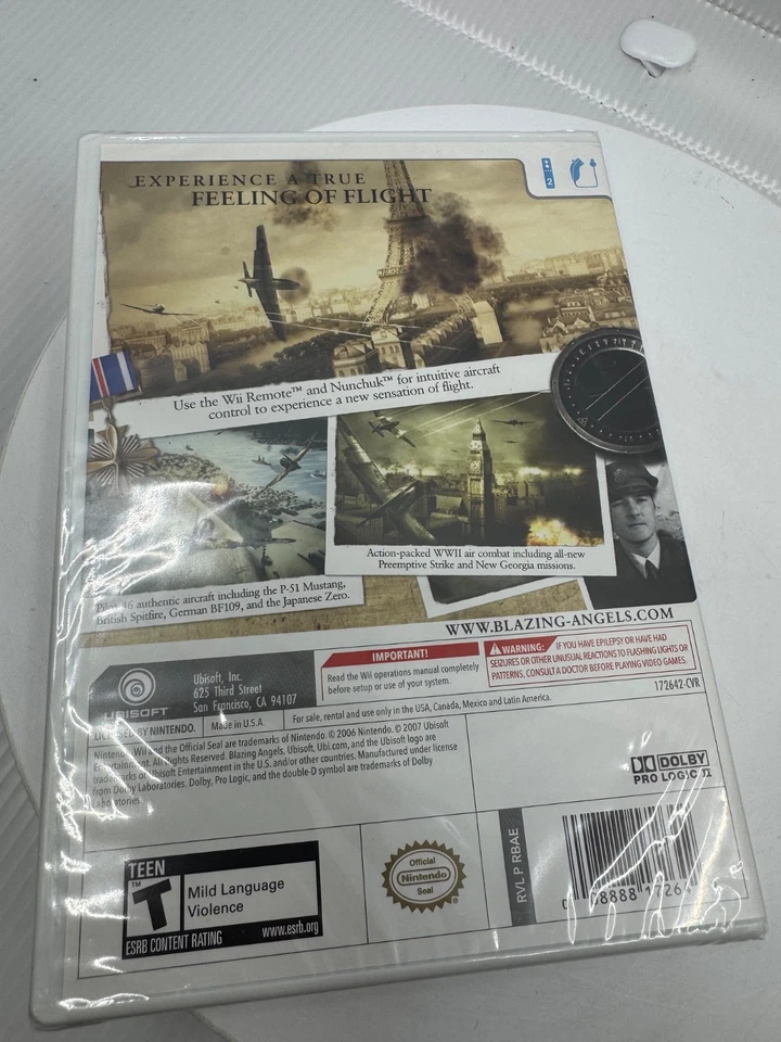 Blazing Angels: Squadrons of WWII (Nintendo Wii, 2007)-BRAND NEW - Image 3 of 4