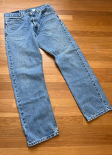 Vintage Levi's 505 Blue Denim Straight Leg Jeans 34x30 - Old Tag - 90's Denim