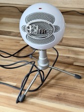 Blue Snowball iCE USB Microphone White Tripod Stand USB Cable Gaming Computer