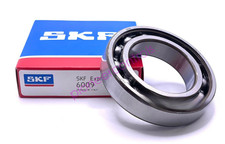 SKF 6009 DEEP GROOVE BALL BEARING, OPEN TYPE, NO SEALS 45x75x16 mm