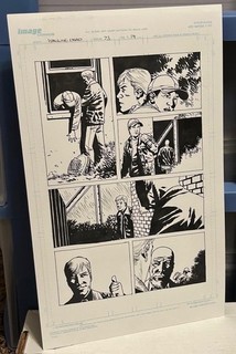 Walking Dead Splash Page Original Art Issue 73 Page 14 Glen & Rick