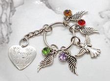 "You are always in my heart" Memorial Keyring Sympathy Funeral Gift