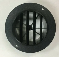 4" BLACK Round Rotaire 5 1/2 Face Grille Heat AC Air Duct Outlet Vent 3840BK RV 