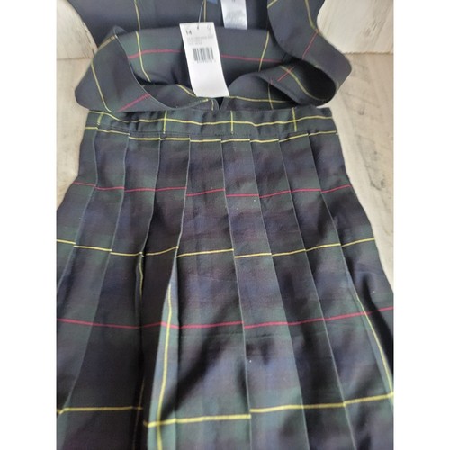 French toast Girls 14 Plaid V-neck pleated jumper - 第 2/7 張圖片