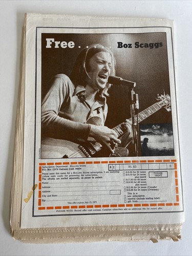 Rolling Stone magazine #82 May 13 1971 Peter Fonda Dennis Hopper bootleggers - Picture 2 of 3