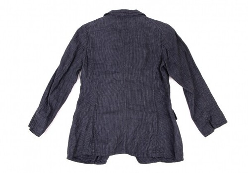 45R umii908 Linen Houndstooth Jacket Size 2(K-137977) - Picture 11 of 12