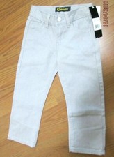 H  GOGOWEAR BOYS SIZE 4 GRAY JEAN PANTS NWT