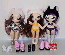 3 MGA Entertainment Fashion Na Na Na Dolls Shoe Lot