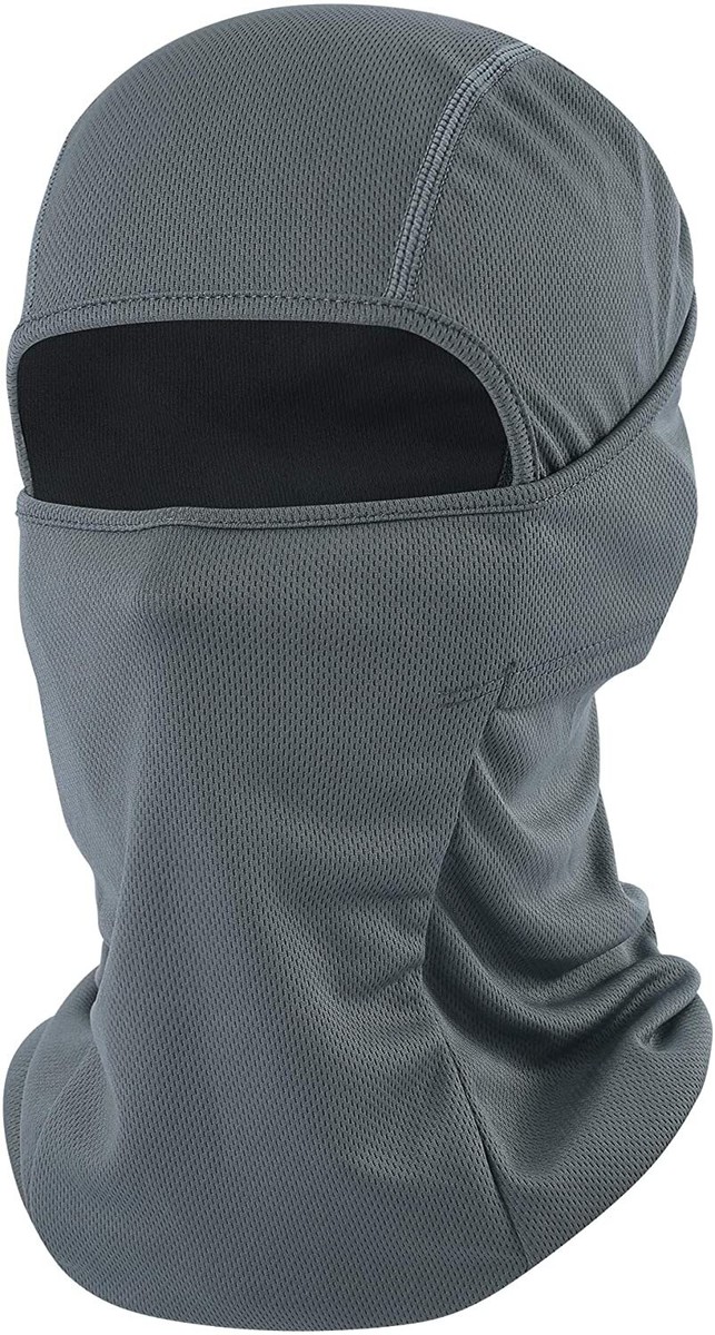 Balaclava Face Mask UV Protection Ski Sun Hood Tactical Masks Gray