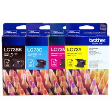 GENUINE Original Brother LC73 LC-73 4 Colours Value Pack Ink Cartridge Toner