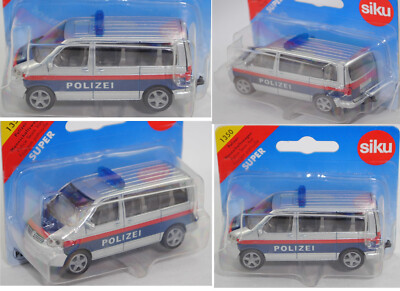 Siku Super 1350 03800 A VW T5.1 Multivan Polizei-Mannschaftswagen