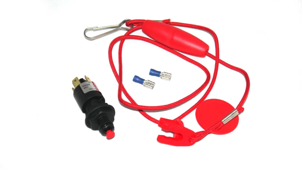 SAARWEBSTORE Quick-Notstopschalter für Innen- und Aussenborder mit Reißleine Quickstop