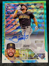 2023 Topps Chrome AQUA WAVE REFRACTOR ROOKIE AUTO Luis Liberato 077/199