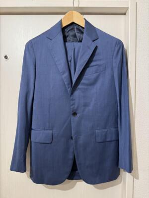 caruso loro piana 130s suit 44 navy | eBay