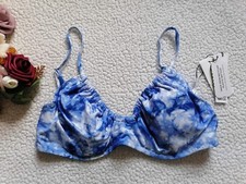 Sanctuary Women  s Poolside Tie-Dye Tunnel Bikini Top PRETTY IN PERI, Size L