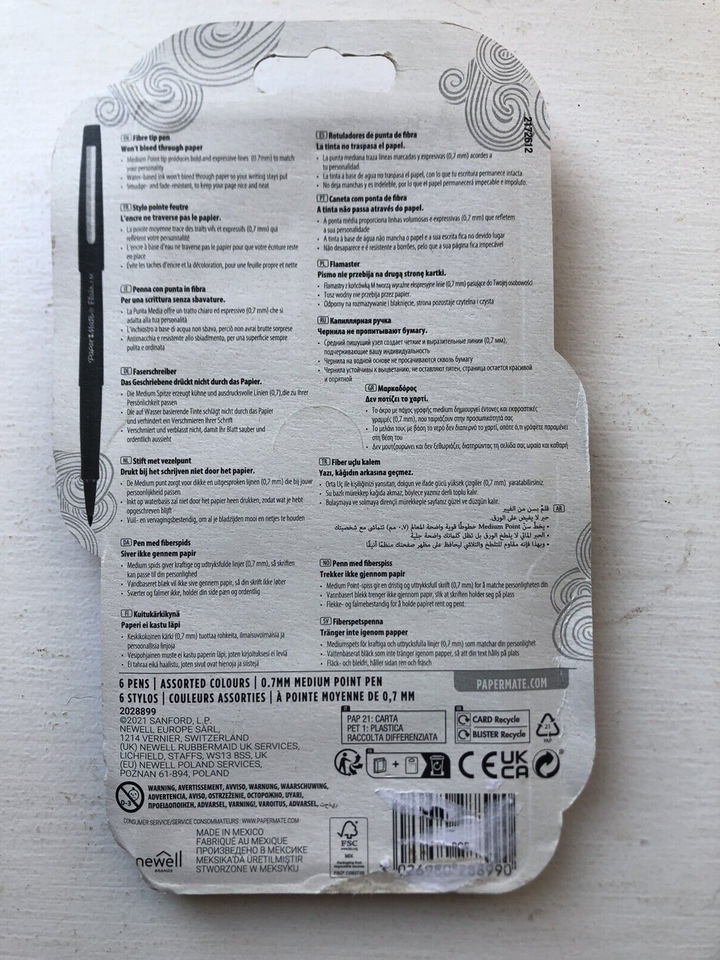 Paper Mate Flair Filzstifte – 0,7 Mm Spitze, Wischfest, 12 Stück In Orange, Für Kreatives Schreiben & Malen