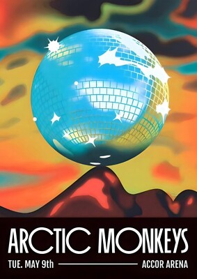 Arctic Monkeys Paris 2023 A4 Print Poster Wall Art Decor Album.
