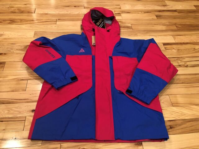 Mens Nike Acg Gore Tex Jacket Hd Full Zip Hooded Pink Blue Large Bq3445 For Sale Online Ebay