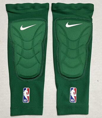 Nike NBA Issued Nike Pro  Mens Padded Knee Sleeves Size S/M CT3878-347 Green New