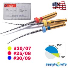 Archivos dentales X-ONE lima giratoria endo uno para limas de conducto radicular recíproco 25 mm