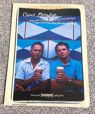 Rare Original Vintage 1997 Magazine Advert Art Picture Caffrey's Irish Ale Ad
