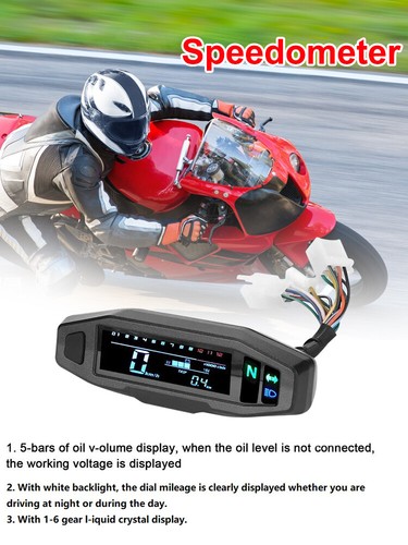 Motorcycle speedometer, Modified high-definition LCD speedometer ...