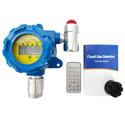Oxygen Gas Detector Fixed O2 Gas Detector Monitor with Range 0-30%vol 0 ...