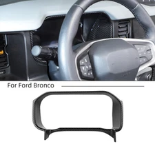 Center Console Dashboard Meter Cover Trim Frame For Ford Bronco 21+ Carbon Fiber