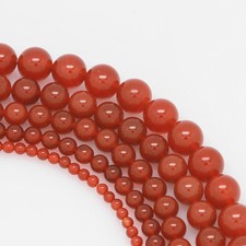 Red Agate Gemstone Round Loose Beads Jewelry DIY 15" 4mm/6mm/8mm/10mm /12mm