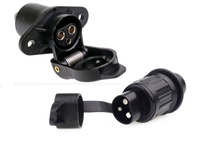 Stecker 3 Polig Und Steckdose 3-Polig, 12V Traktor 3 Polig Stecker Steckdose