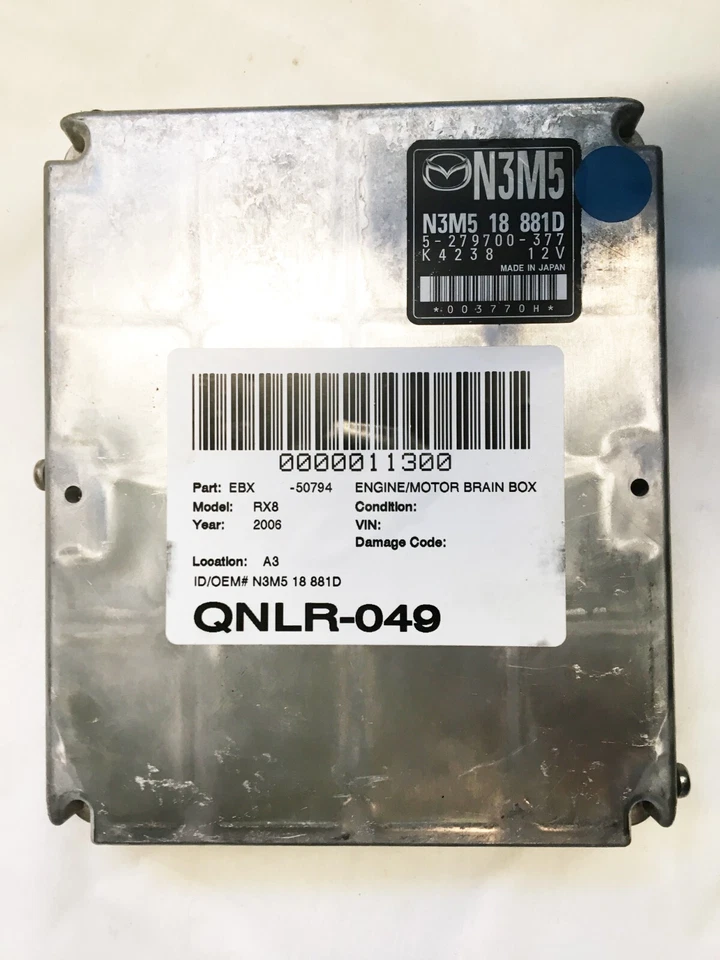 Módulo de control del motor MAZDA RX8 1.3 2006 manual/T ECM ECU Brain N3M518881D OEM Foto 2 de 4