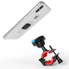 TechMatte Universal Bike Mount Phone Holder for Most Smartphones Black/Red 